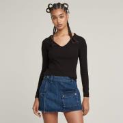 G-Star RAW Longsleeve Slim Rib met stretchaandeel