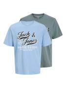 Jack & Jones Junior T-shirt JJELOGO TEE SS 2 COL AW25 2PK MP JNR (set,...