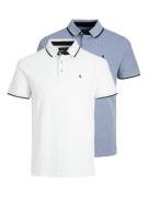 Jack & Jones Poloshirt JJEPAULOS in duopack met logoborduring en comfo...