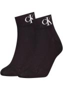 Calvin Klein Jeans Korte sokken CKJ WOMEN QUARTER 2P MONOGRAM (2 paar,...