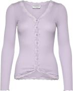 rosemunde Vest Babette Silk Cardigan prachtige vintage kantafwerking, ...