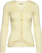 rosemunde Vest Babette Silk Cardigan prachtige vintage kantafwerking, ...