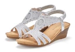 Lascana Sandaaltjes Zomerschoen Sandaal, zomerschoen met glinsterdetai...