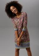 Aniston SELECTED Jerseyjurk met kleurrijk motief