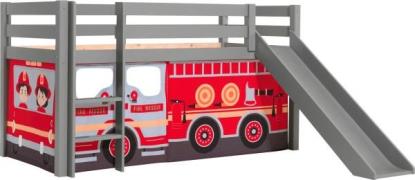 Vipack Speelbed Pino, massief dennenhout, met lattenbodem en textielse...