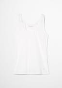 Marc O'Polo Tanktop Essentials met klein logo aan de zoom
