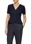 s.Oliver BLACK LABEL T-shirt met satijnen v-hals