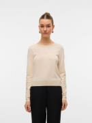 Vero Moda Trui met ronde hals VMGLORY PEARL LS O-NECK PULLOVER BOO