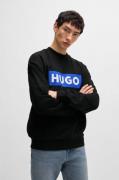 HUGO Blue Sweatshirt Niero met logoprint