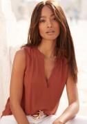 Lascana Top met v-hals, blouseshirt, damesblouse, basic