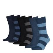 Tommy Hilfiger Sokken TH MEN RUGBY SOCK 6P ECOM 3x gestreept, 3x effen...