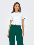 Only Shirt met korte mouwen ONLKETTY LIFE S/S O-NECK TOP JRS NOOS