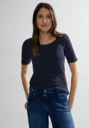 Cecil T-shirt Stijl Lena met klassieke ronde hals