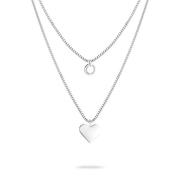 Liebeskind Berlin Ketting met hanger Sieraden RVS Layered Love Hart LJ...