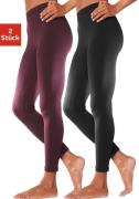 vivance active Legging met rubberen tailleband, loungewear (2-delig, S...