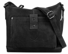 Sansibar Schoudertas echt leder