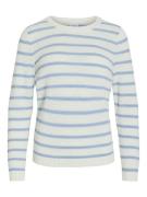 Vila Trui met ronde hals VIDALO O-NECK L/S STRIPE KNIT TOP- NOOS
