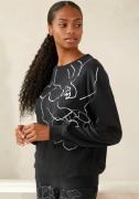 Lascana Sweatshirt Loungeshirt met print, loungewear