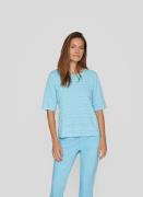 Rabe Shirt met ronde hals in crincle-look