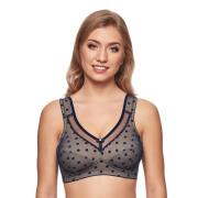 Susa Beugelloze-bh Prints met decoratieve sierbies aan de bovenrand