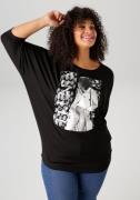 Aniston PLUS Shirt met 3/4 mouwen met trendy printmotief