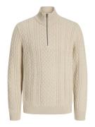 Jack & Jones Schipperstrui JPRBLUSEAN KNIT CABLE HALF ZIP SN