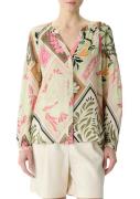 Comma Blouse met lange mouwen met print all-over