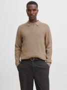 Jack & Jones Trui met polokraag JPRBLAMILANO STITCH KNIT ZIP POLO SN