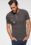 Man's World Henleyshirt Korte mouwen, casual pasvorm, bedrukt, ronde h...