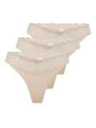 Only Tanga ONLCHLOE LACE S.S THONG 3-PACK ACC (set, 3 stuks)