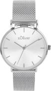 s.Oliver Kwartshorloge Horloge, dameshorloge, analoog, stalen armband