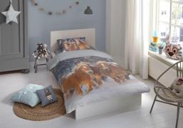 good morning Kinderovertrekset Happy Horses Biber, 135x200, Zacht, War...