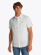 TOMMY JEANS Overhemd met korte mouwen TJM REG LINEN BLEND STP SS SHIRT