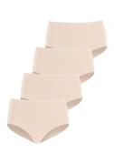 Lascana Tailleslip van elastisch katoen (4 stuks, Set van 4)