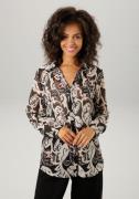 Aniston CASUAL Overhemdblouse met kleuraccenten in extravagante blader...