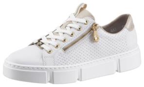 Rieker Plateausneakers met goudkleurige details, vrijetijdsschoen, lag...
