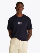Tommy Hilfiger Shirt met korte mouwen FLAG BOX TEE Met een ronde hals