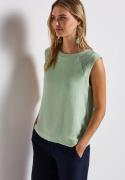 STREET ONE Shirttop met mesh details
