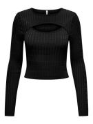 Only Gebreide trui ONLMEDDI LS CABLE CROP O-NECK CC KNT