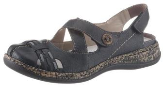 Rieker Klittenbandschoenen , zomerschoen, sleehak, bandjessandaal, met...
