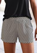 Lascana Pyjamashort met edel alloverpatroon
