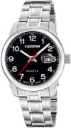 CALYPSO WATCHES Kwartshorloge Basic Horloge, herenhorloge, stalen band...