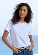 Beachtime T-shirt Met modieuze opening aan de zoom