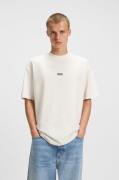 HUGO Blue T-shirt Nalono met logoprint, oversized look met backprint