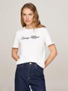 Tommy Hilfiger T-shirt NOS SCRIPT REGULAR C-NK SS Met ronde hals en co...