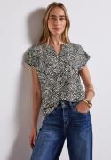 STREET ONE Blouse met korte mouwen met minimal-print