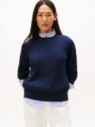 Tommy Hilfiger Trui met ronde hals CO CABLE C-NK LS SWEATER