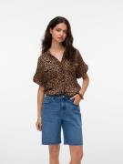 Vero Moda Blouse met korte mouwen VMBUMPY SS SHIRT AOP WVN GA NOOS