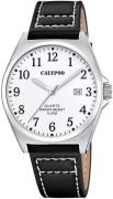 CALYPSO WATCHES Kwartshorloge Basic Horloge, herenhorloge, leren band,...