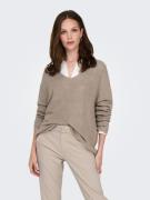 Only Gebreide trui ONLLECIA LIFE LS LOOSE V-NECK CC KNT